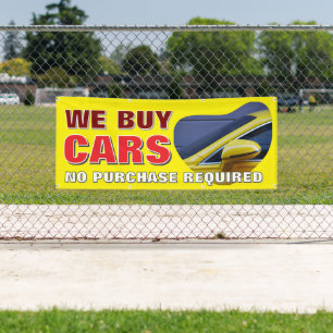 Lona Compramos un cartel de Personalizado de coches usa