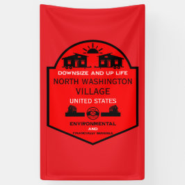 Lona Comunidades de casas pequeñas editables