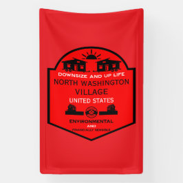 Lona Comunidades de casas pequeñas editables