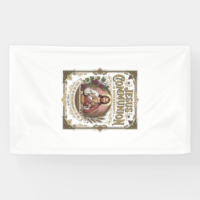 Lona Comunión de Jesús Comunión de Jesús Fe Cristiana V (Horizontal)