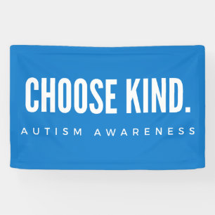 Lona conciencia del autismo elegir un moderno Rótulo de