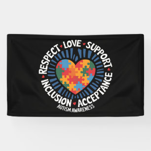Lona Conciencia del Autismo Respeto Autista Amor Apoyo