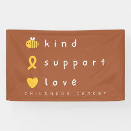 Lona Conciencia sobre el cáncer infantil Rótulo de panc