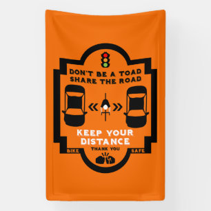 Lona Concienciación sobre la seguridad vial en las bici