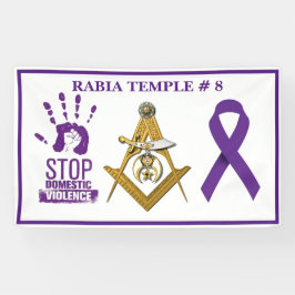 Lona Concienciación sobre la violencia doméstica