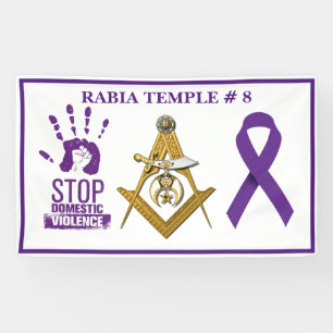 Lona Concienciación sobre la violencia doméstica