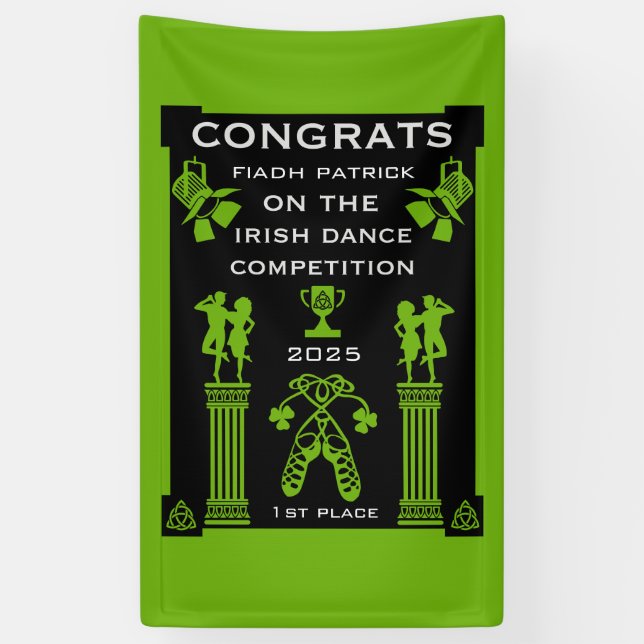 Lona Concurso de Baile Irlandés (Vertical)