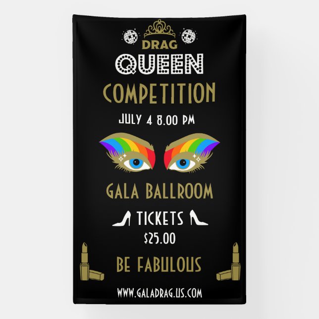 Lona Concurso de Drag Queen (Vertical)