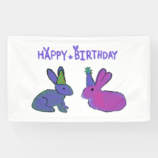 Lona Conejito de cumpleaños