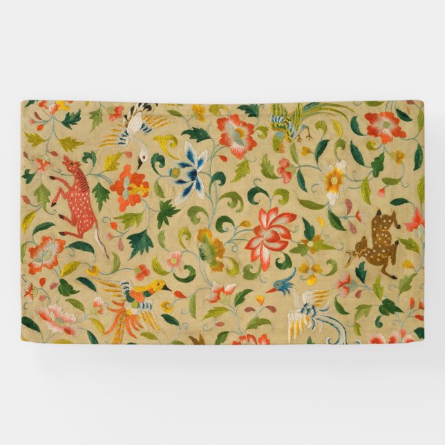 Lona Conejo de aves de corral de animales antiguos (Horizontal)