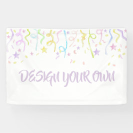 Lona Confeti de fiesta personalizado