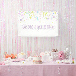 Lona Confeti de fiesta personalizado