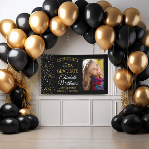 Lona Confetti Photo Congrats Graduate Name Escuela