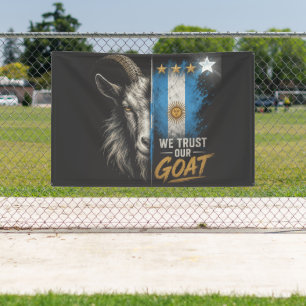Lona Confiamos en nuestro GOAT hincha de Argentina