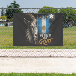 Lona Confiamos en nuestro GOAT hincha de Argentina