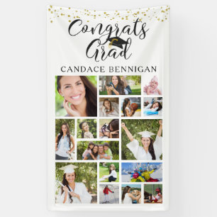 Lona CONGRAMAS CONfetti de guión de Collage de fotos GR