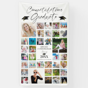 Lona Congrats Grad 35 Guión de Collage de fotos persona