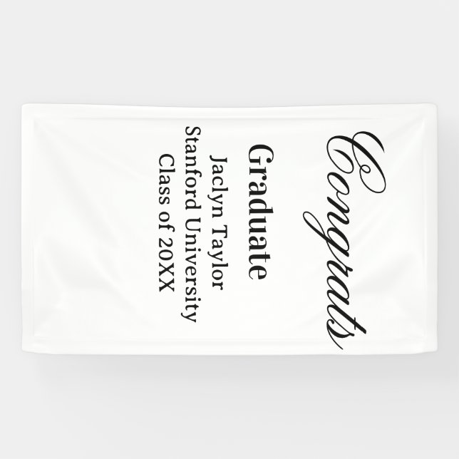 Lona Congrats graduation name university name class of  (Horizontal)