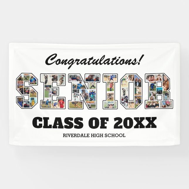 Lona Congratulations Senior Graduation Photo Collage (Horizontal)