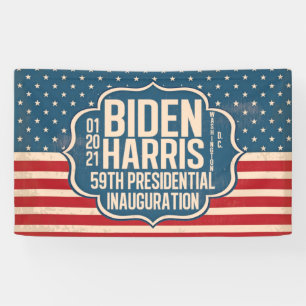 Lona Conmemoración de la 59ª inauguración de Biden H