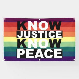 LONA CONOCER A LA JUSTICIA SABER PAZ