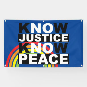 LONA CONOCER A LA JUSTICIA SABER PAZ