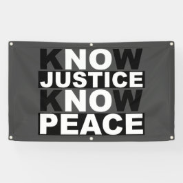 LONA CONOCER A LA JUSTICIA SABER PAZ