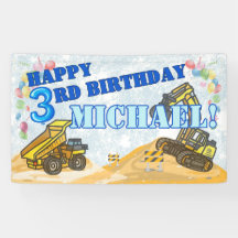 Construcción de niños modernos fiesta de cumpleaño