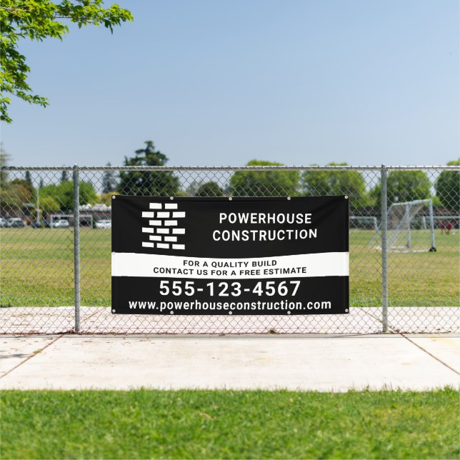 Lona Constructor Patrón de ladrillo negro (in situ)