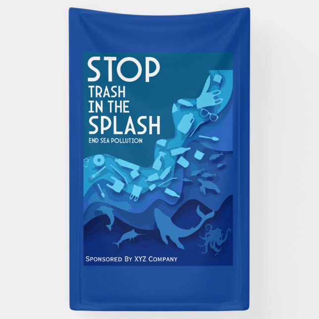 Lona Contaminación del mar final (Vertical)