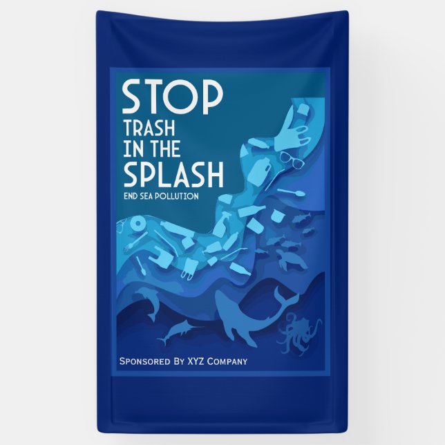 Lona Contaminación del mar final (Vertical)