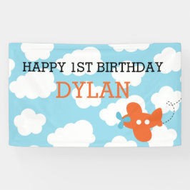 Lona Contexto/bandera planos (azul y anaranjado)