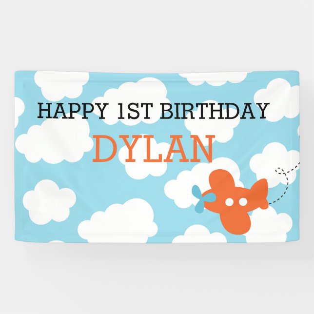 Lona Contexto/bandera planos (azul y anaranjado) (Horizontal)