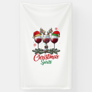 Lona Copas de vino Espiritus de Navidad Reno Cuerno Pi