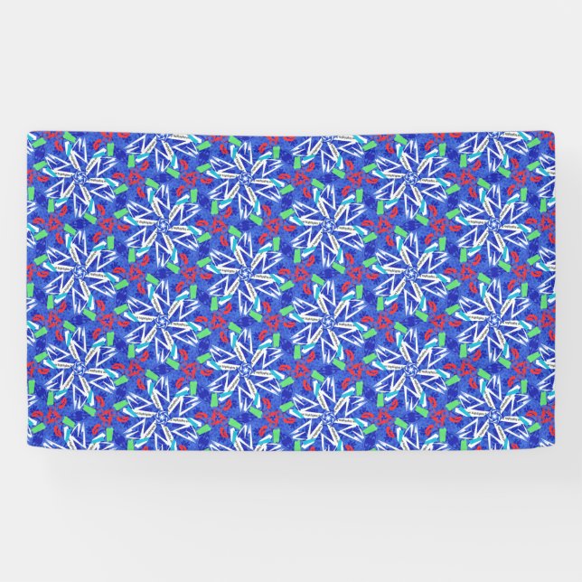 Lona Copos de nieve de С (Horizontal)