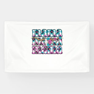 Lona Coquette Bow Mama Piel de vaca Turquoise Cowgirl W