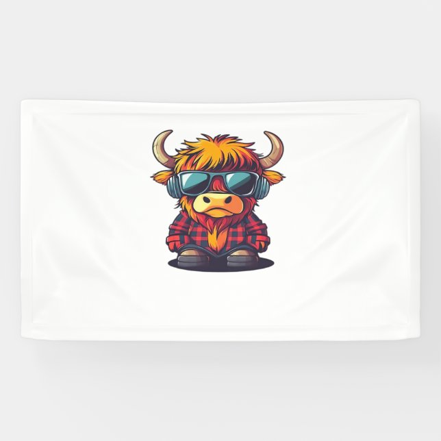 Lona Coquette Highland Cow Bubblegum Tshirt Design, Hol (Horizontal)