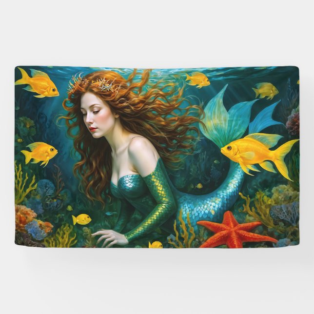 Lona "Coralyn" - Hermosa sirena mística (Horizontal)