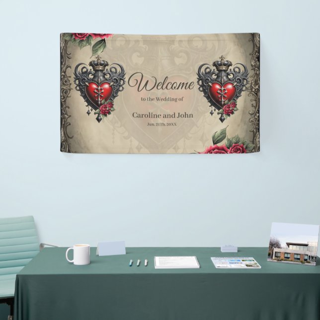 Lona Corazón gótico elegante pero místico (Feria)