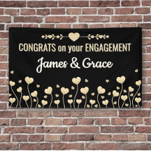 Corazones! Banner de Congrats de personalizado de 