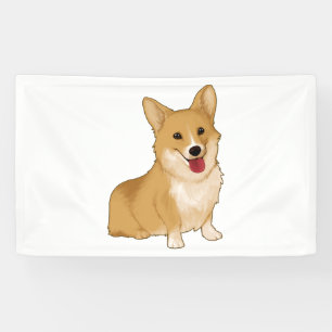 Lona Corgi sonriente