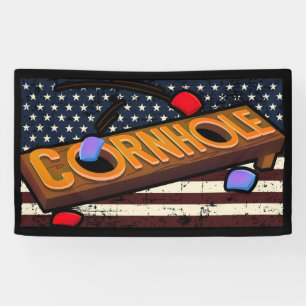Lona Cornhole de bandera de Estados Unidos