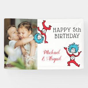 Lona Cosa Uno Cosa Dos Gemelos Cumpleaños Agrega Tu Fot