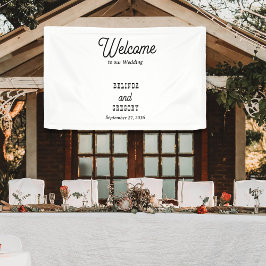 Lona Country Style Welcome To Our Wedding Hanging