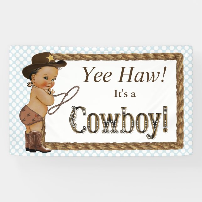 Lona Cowboy Baby Shower (Horizontal)