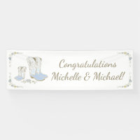 Cowboy Baby Shower Country Western Blue Boy