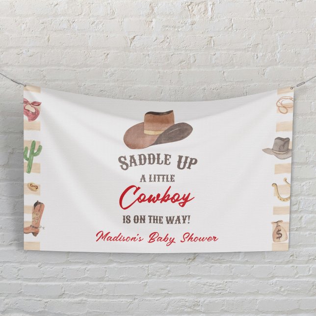 Lona Cowboy Western Rodeo Wild West Baby Shower (Subido por el creador)