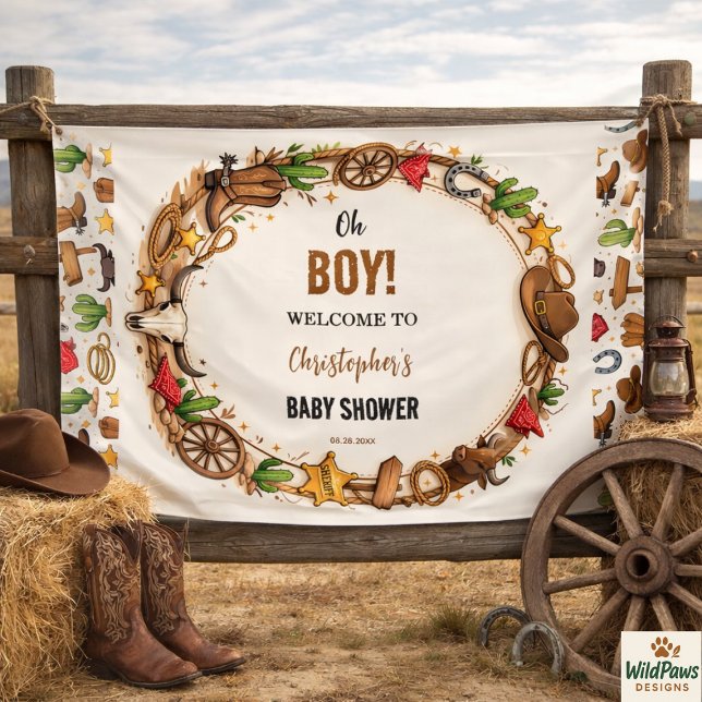 Lona Cowboy Wild West Rodeo Ranch | Rustic Western Baby (Cowboy Wild West Rodeo Ranch | Rustic Western Baby Banner
)