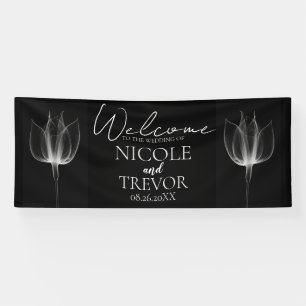 Lona Crea tu propia - Bienvenida del Boda de flores de 