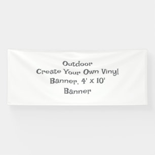 Lona Crea tu propio banner de vinilo, 1,2 m x 3 m para